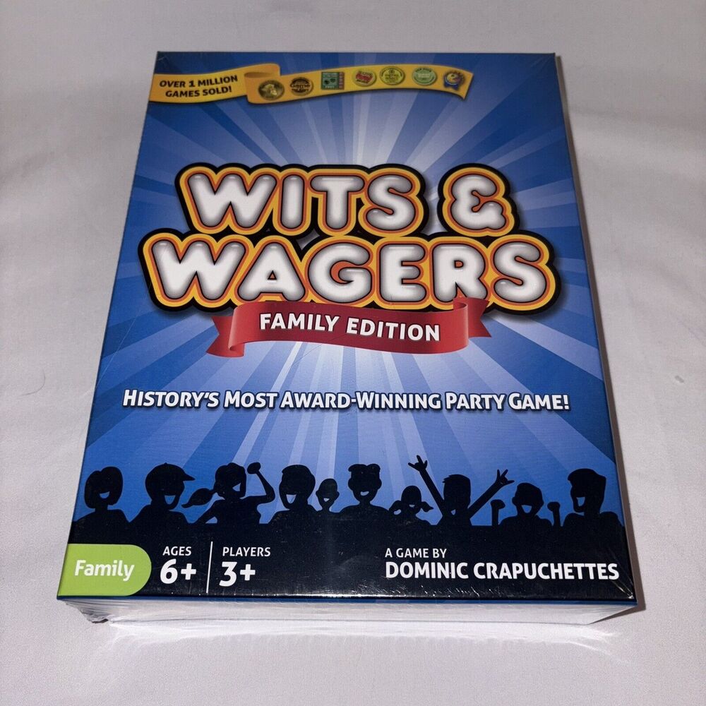 Wits & Wagers Family Edition Kid Friendly Party Game North Star Games SEALED NEW